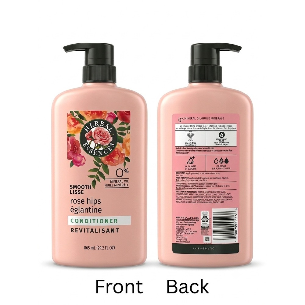 Herbal Essences Smooth Rose Hips Conditioner 29.2 fl oz Pump Bottle Vitamin E